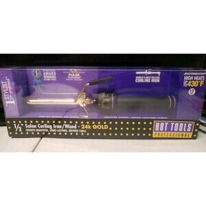 Hot Tools Professional 24k Gold 1/2” Curling Iron/Wand 1103 Brand NEW In Box